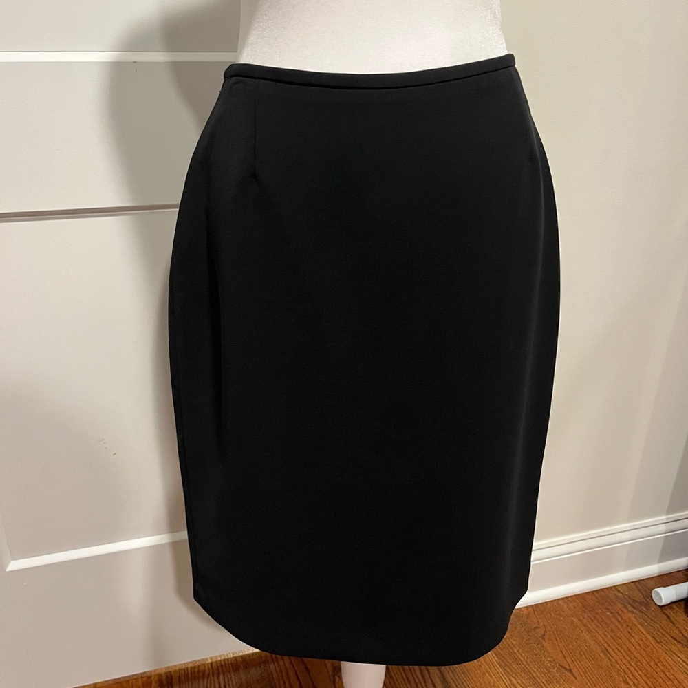 Tahari ASL Classic Black Pencil Skirt